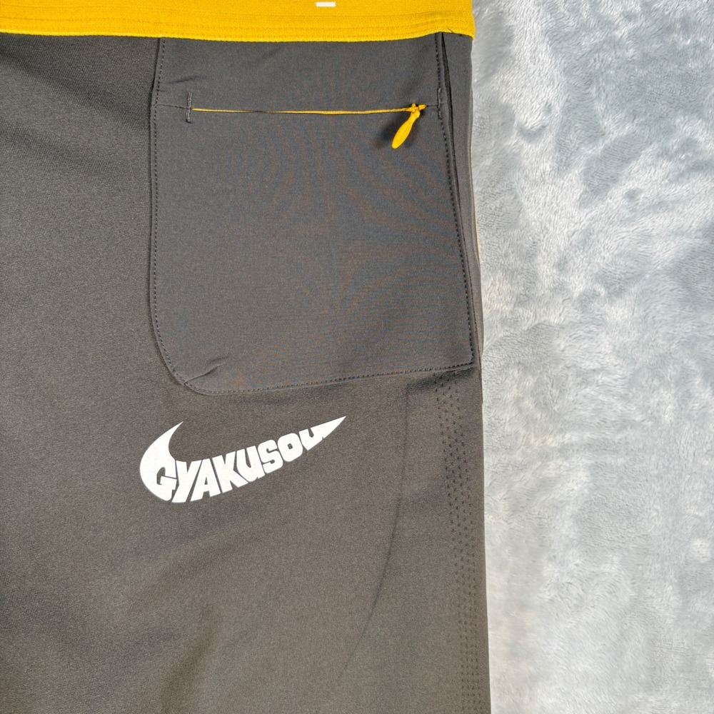 Nike x Gyakusou Undercover Helix Tights Mens XL Gray Yellow Running CD7115-274 - Picture 10 of 13